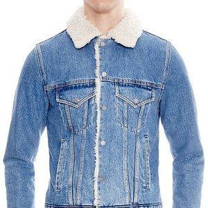 Sandro Jean Trucker Jacket Denim Small